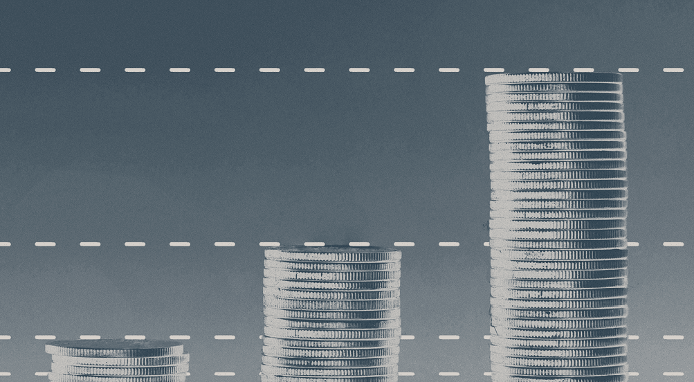 financial icon on wooden block. financial symbol on wooden with clean background. High quality photo