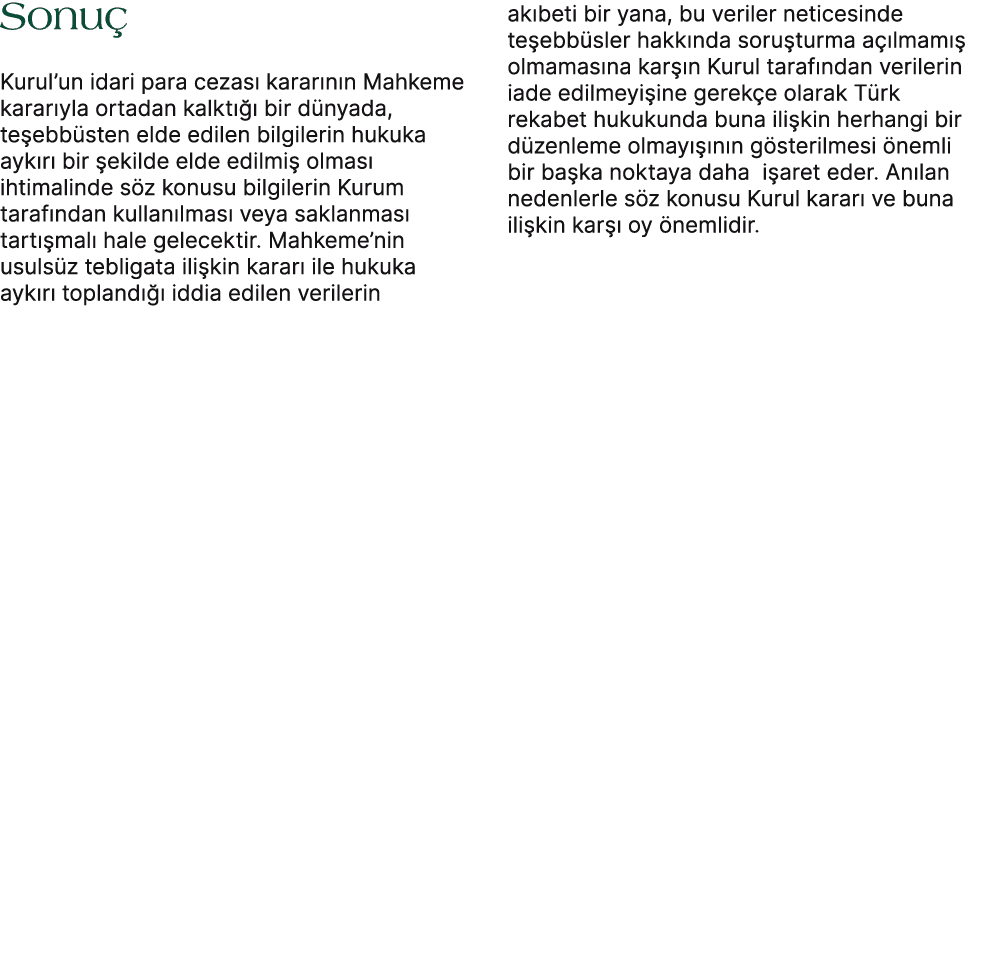 Sonu Kurul’un idari para cezas  karar n n Mahkeme karar yla ortadan kalkt    bir d nyada, te ebb sten elde edilen bi...