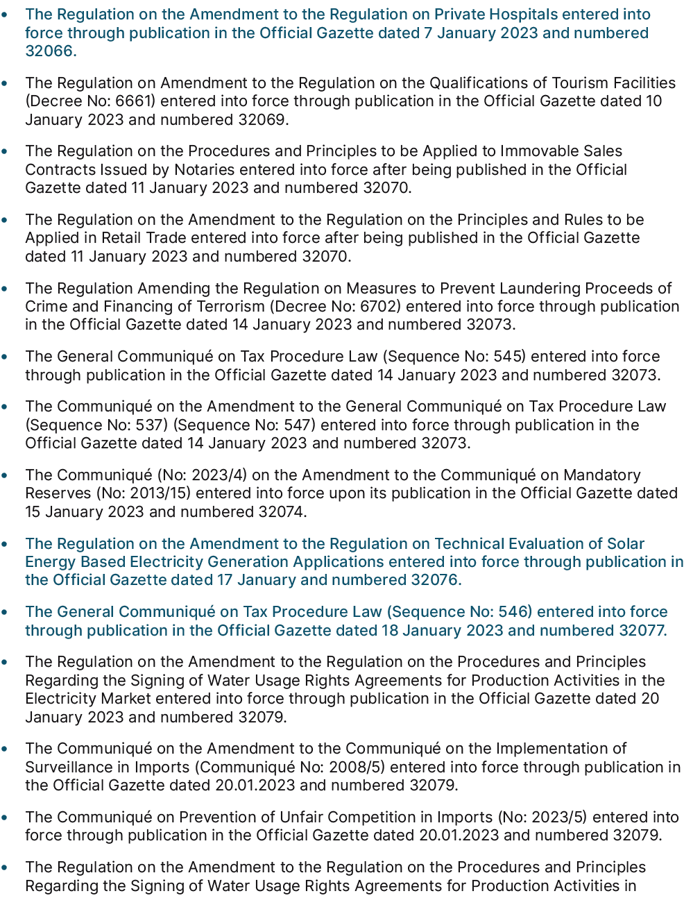 • The Regulation on the Amendment to the Regulation on Private Hospitals entered into force through publication in th...