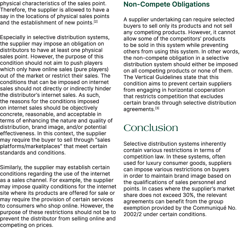 physical characteristics of the sales point. Therefore, the supplier is allowed to have a say in the locations of phy...