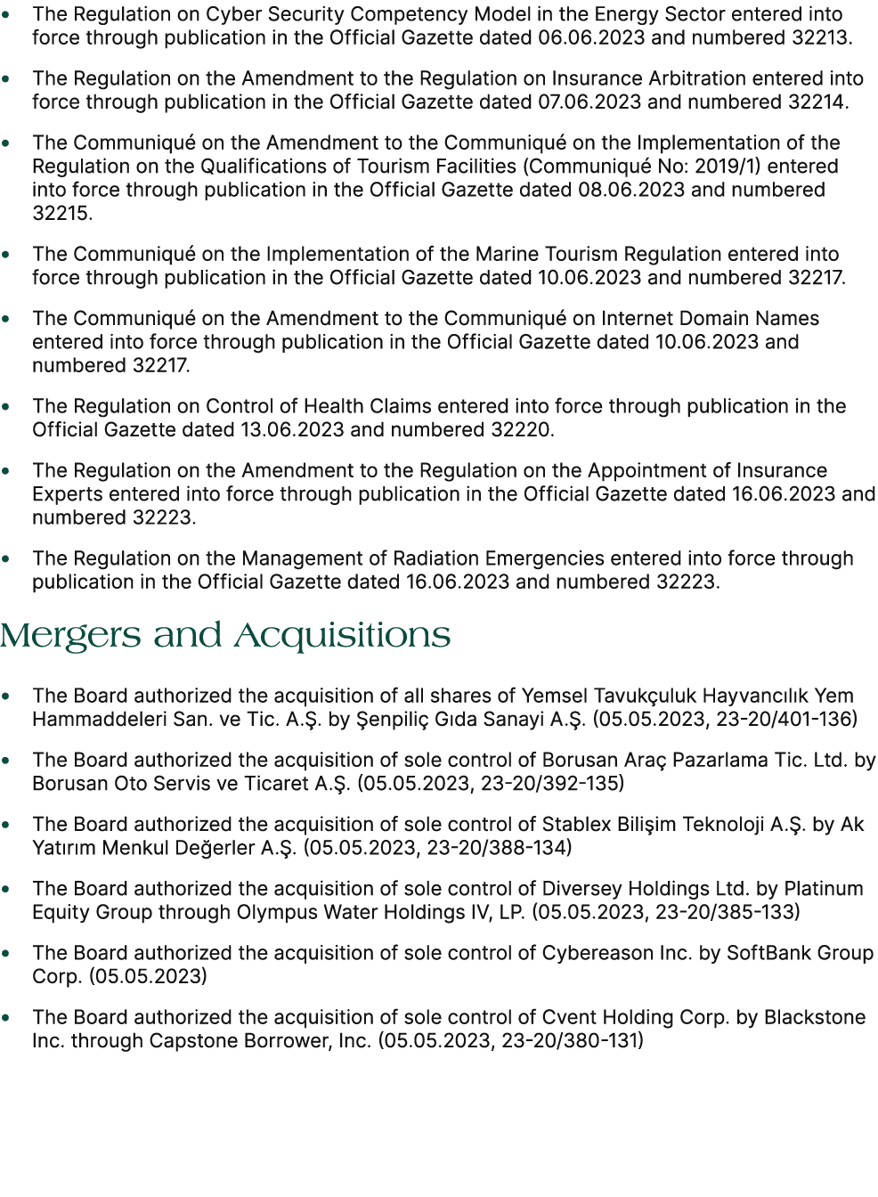 • The Regulation on Cyber Security Competency Model in the Energy Sector entered into force through publication in th...