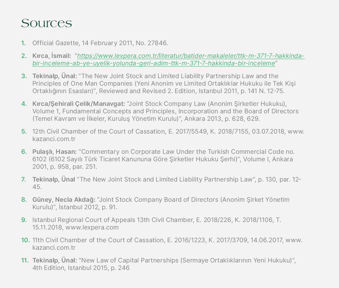 Sources 1. Official Gazette, 14 February 2011, No. 27846. 2. K rca, smail: “https://www.lexpera.com.tr/literatur/bat...