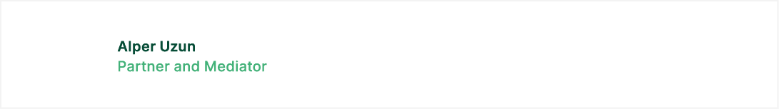 Alper Uzun Partner and Mediator