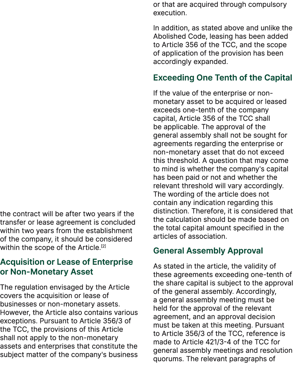 the contract will be after two years if the transfer or lease agreement is concluded within two years from the establ...